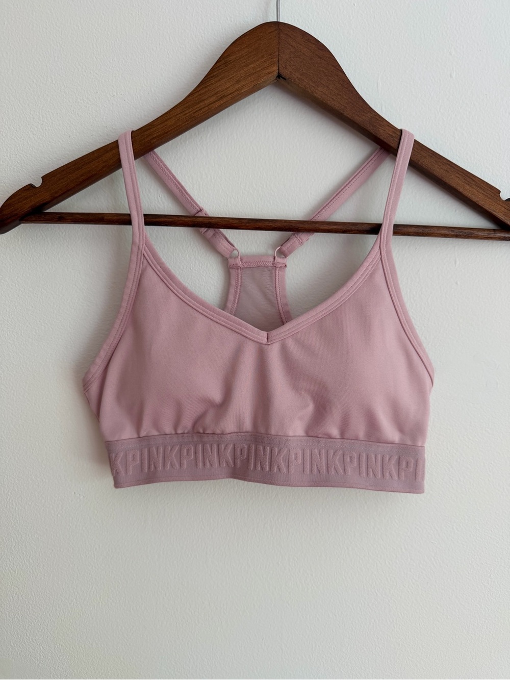 Victoria’s Secret PINK Ultimate Lightly Lined Sports Bra Dusty Mauve Pink XS